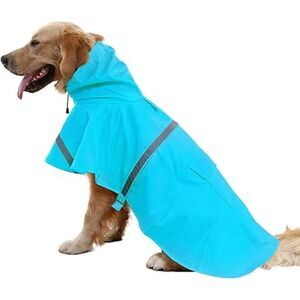 Large Dog Raincoat Adjustable Pet Water Proof, SIZE XL, 24N-166PET002